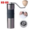 Manual Coffee Grinder Adjustable Grind setting Kingrinder K0-K6 Aluminum Coffee Bean Grinder Stainless Steel Conical Burr Mill