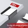 Metal Clip Push Staple Remover Paper Fixing Organizing Stapler Reusable Push Clamp Not Damage Paper Binding File Paper Clip Push - Image 6